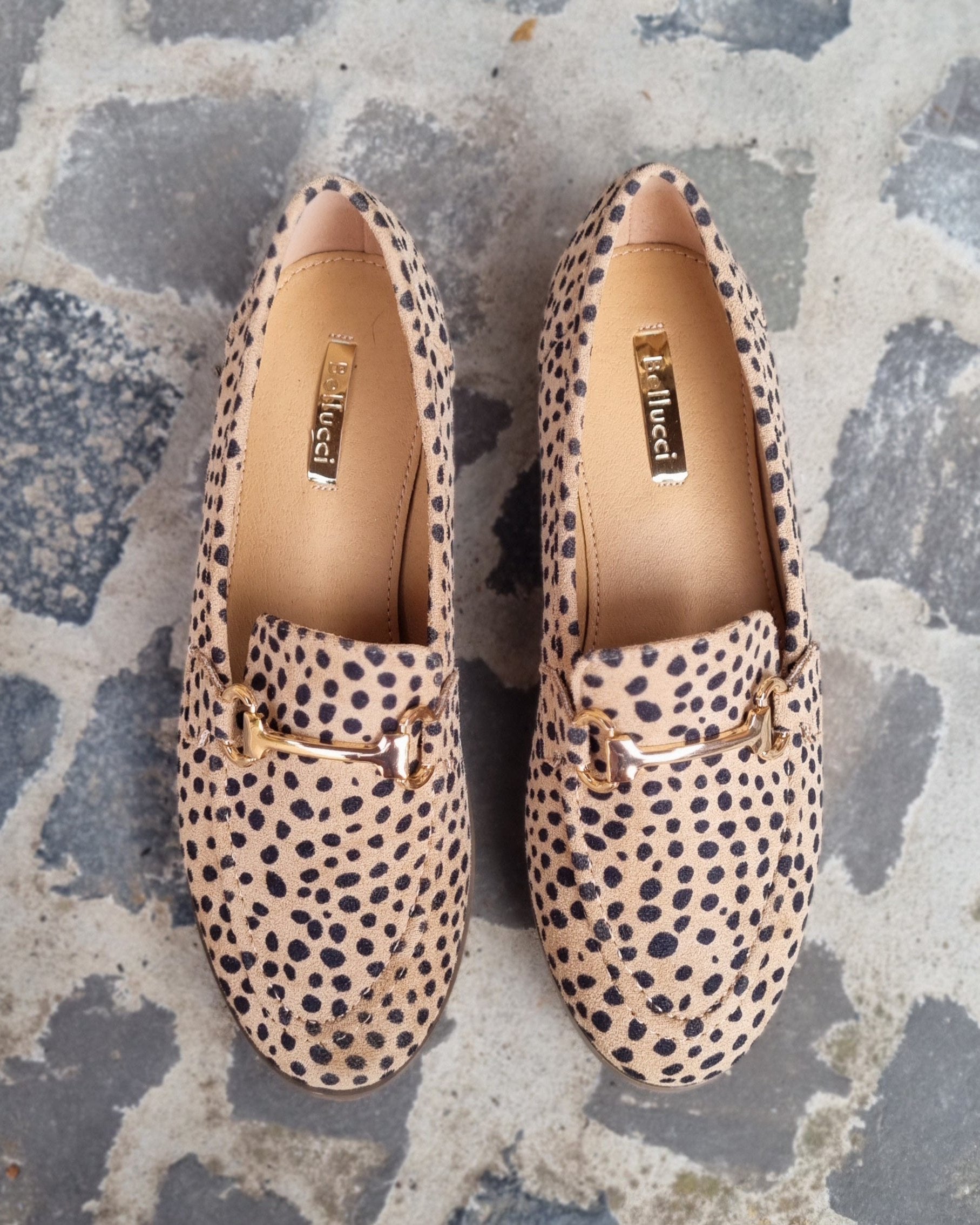 Savanna leopard loafers