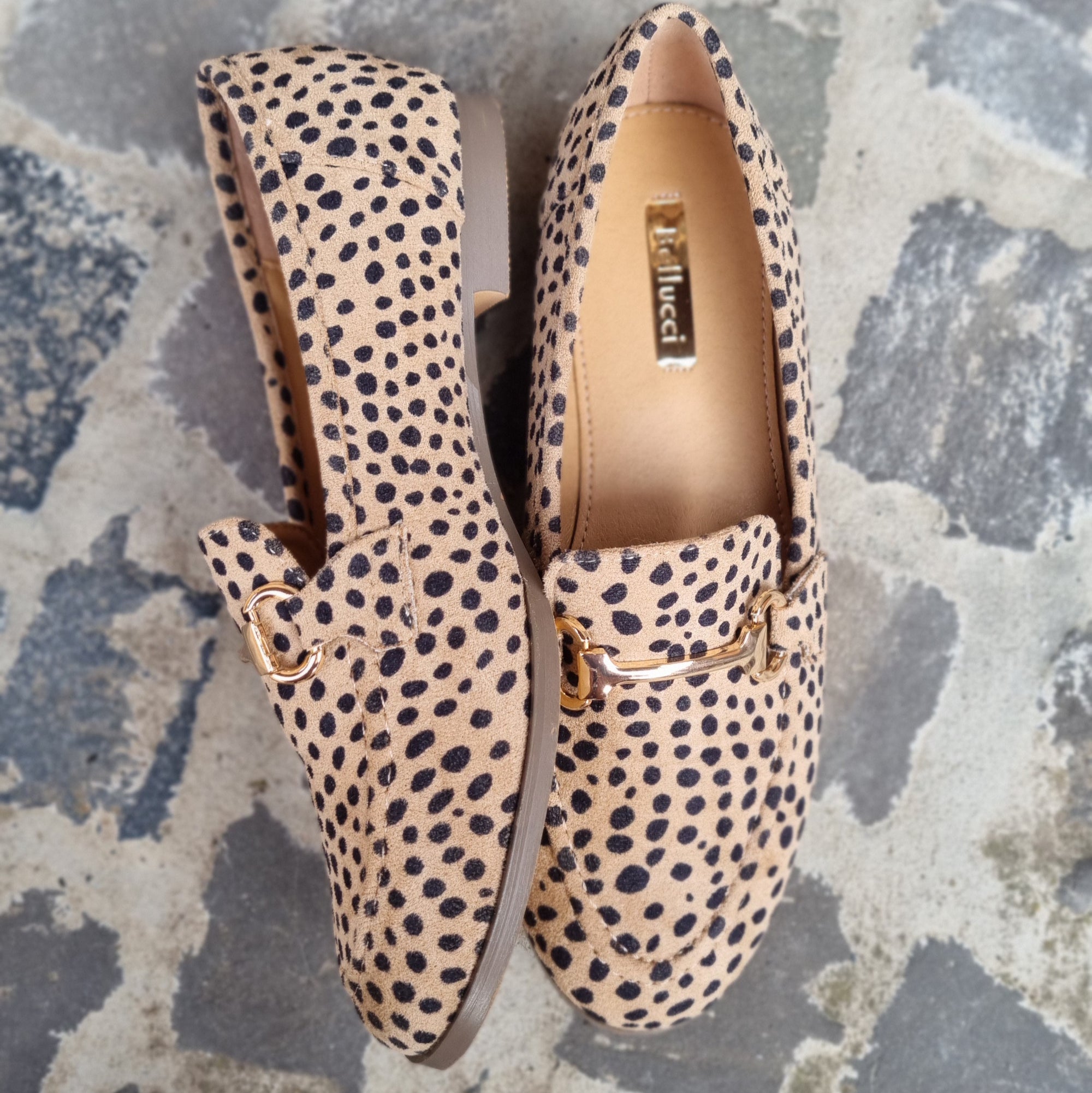 Savanna leopard loafers