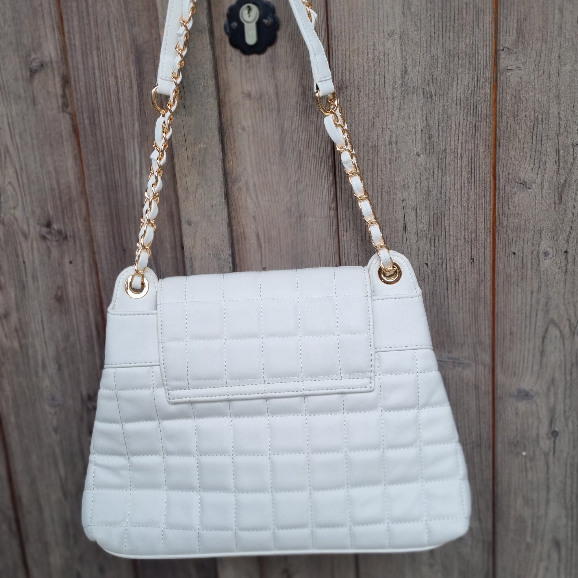 Mila white shoulder bag