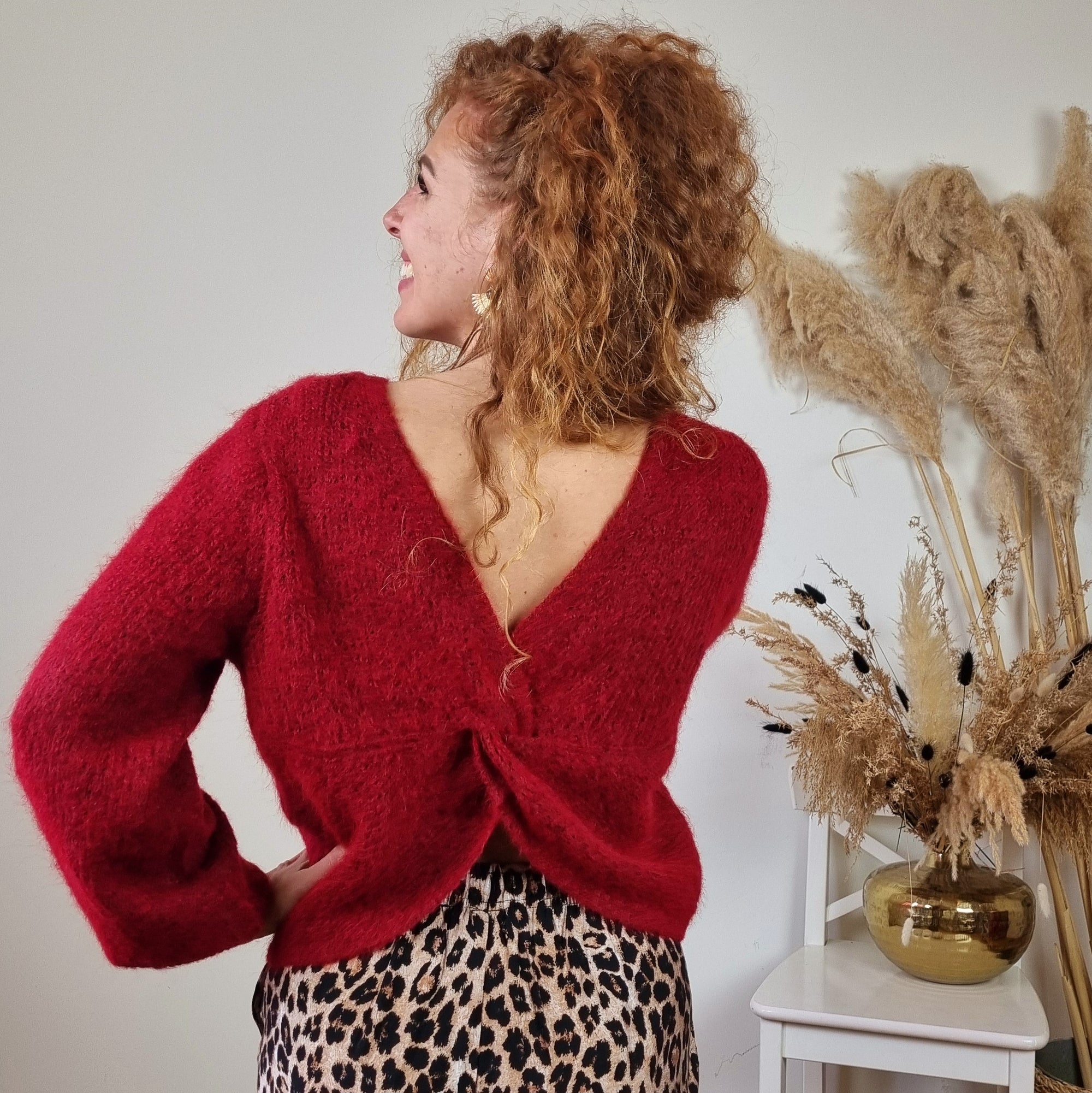 Adeline bordeaux sweater