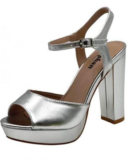 Ilaria silver high sandelpumps