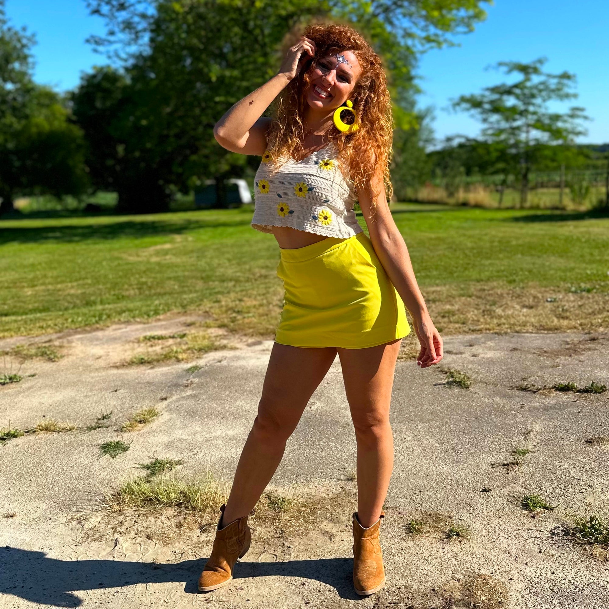 Aurora yellow skirt