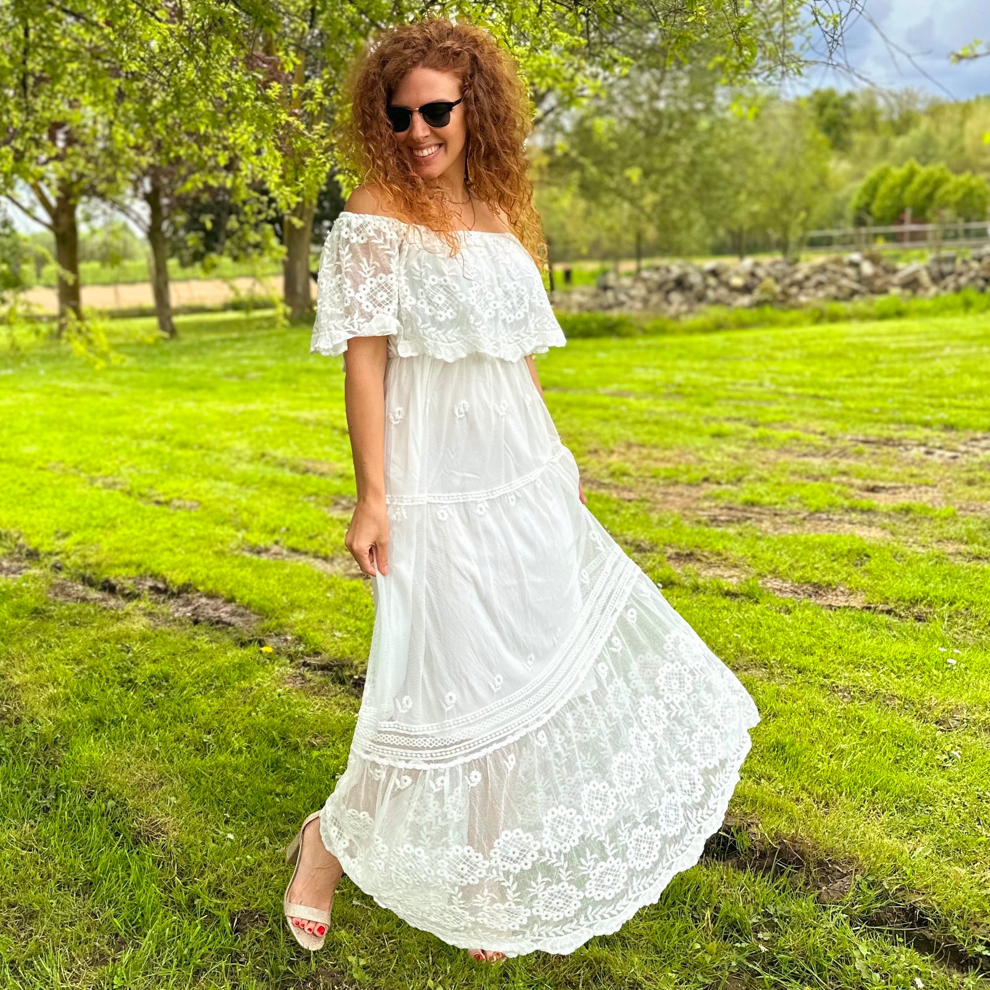 Helena white dress