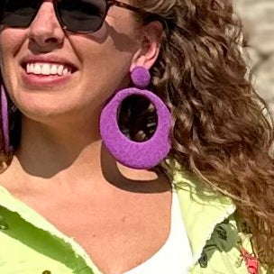Cascade purple earrings