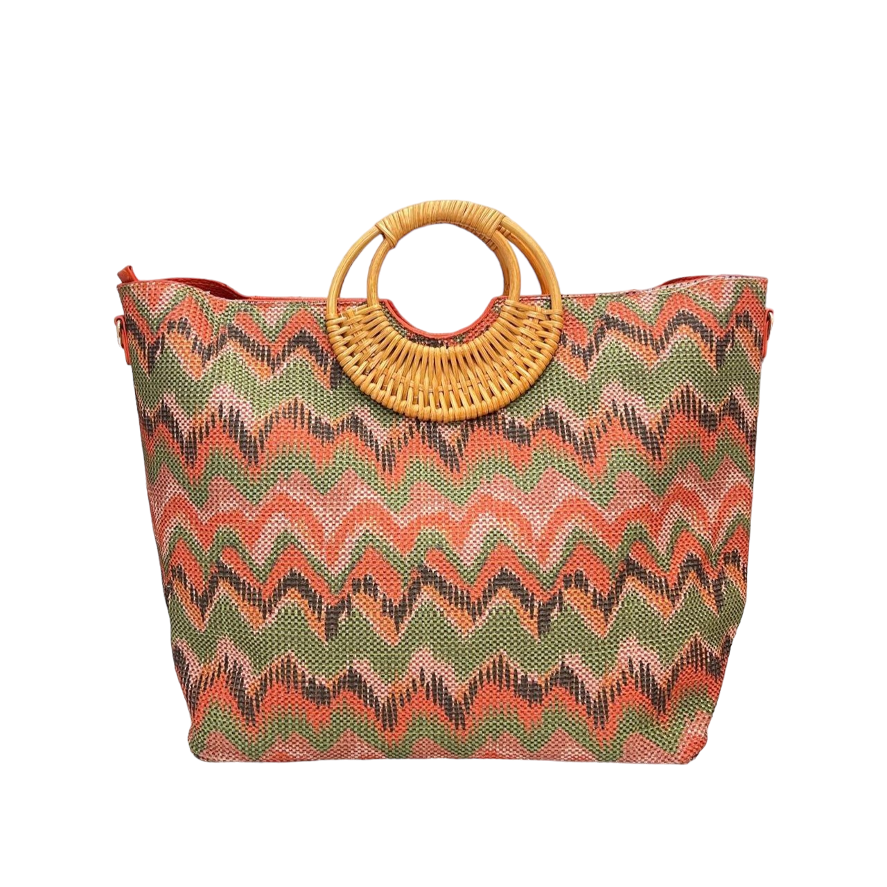 Orange bohemian handbag