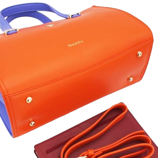 Orange 2color handbag