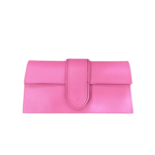 Beauty pink leather handbag