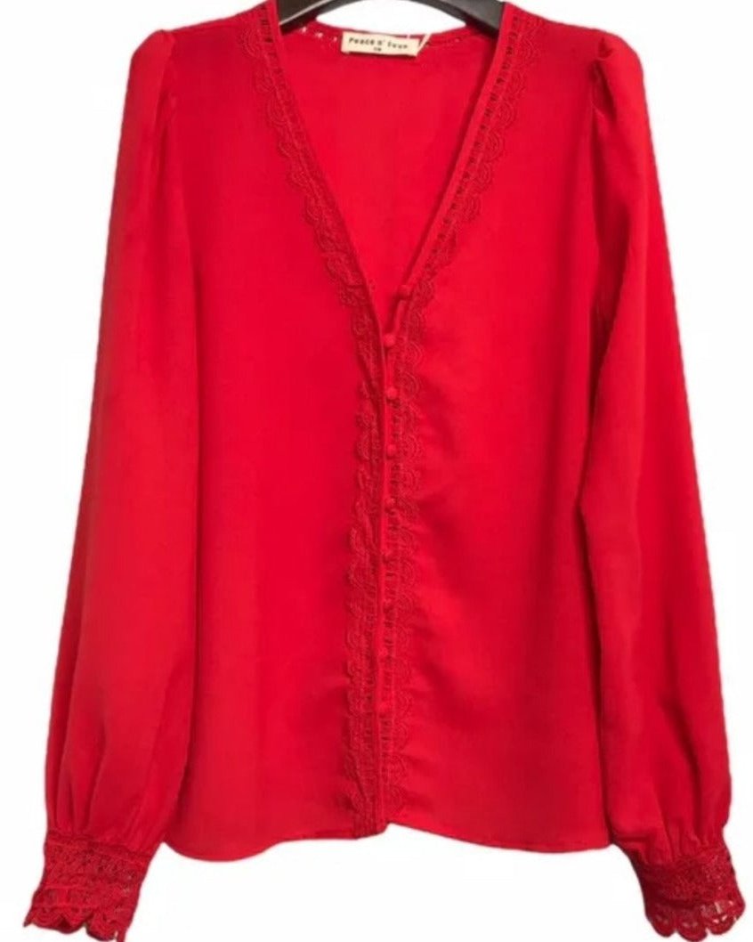 Faye red Blouse