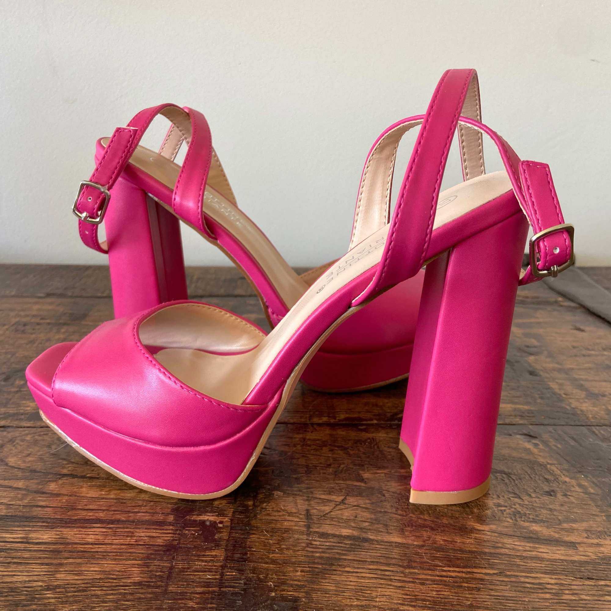 Lynn pink high sandelpumps