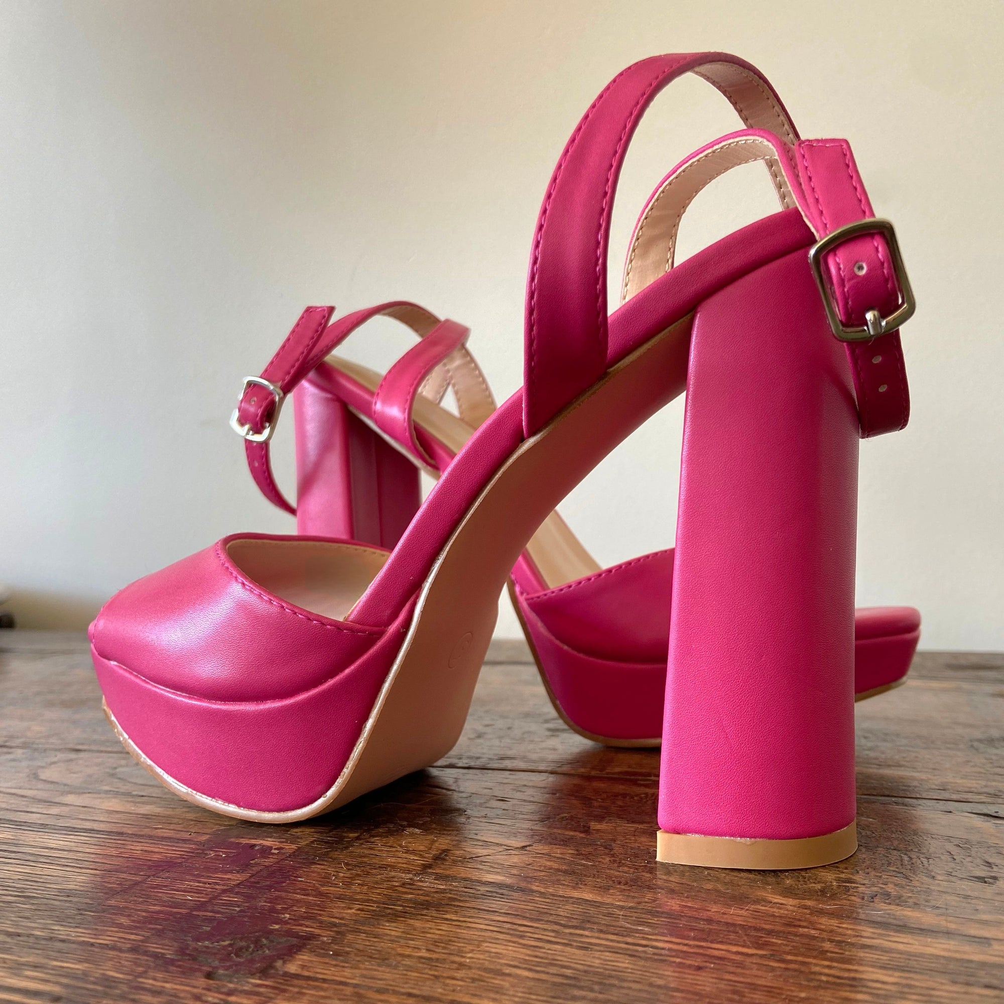 Lynn pink high sandelpumps