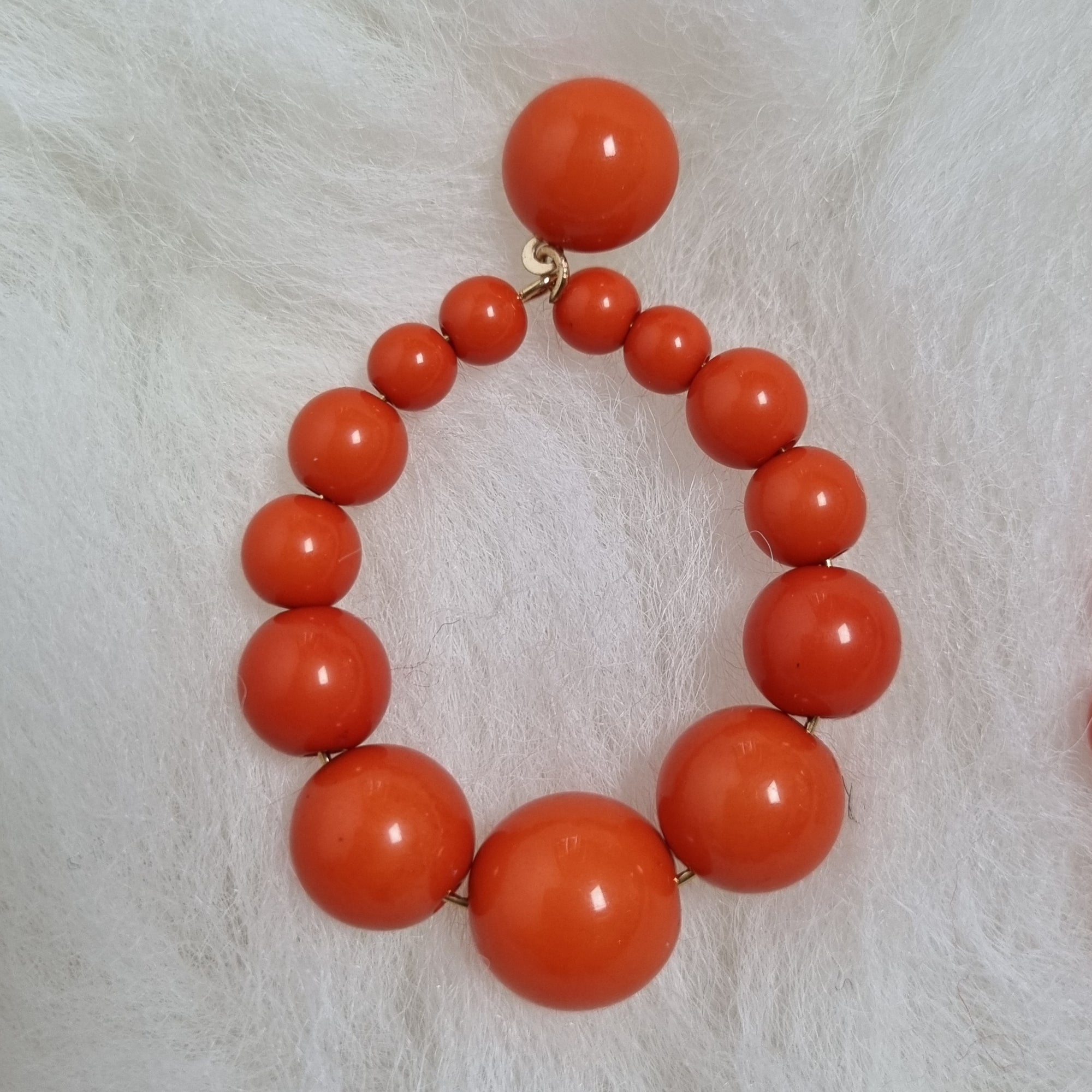 Ethel orange earrings