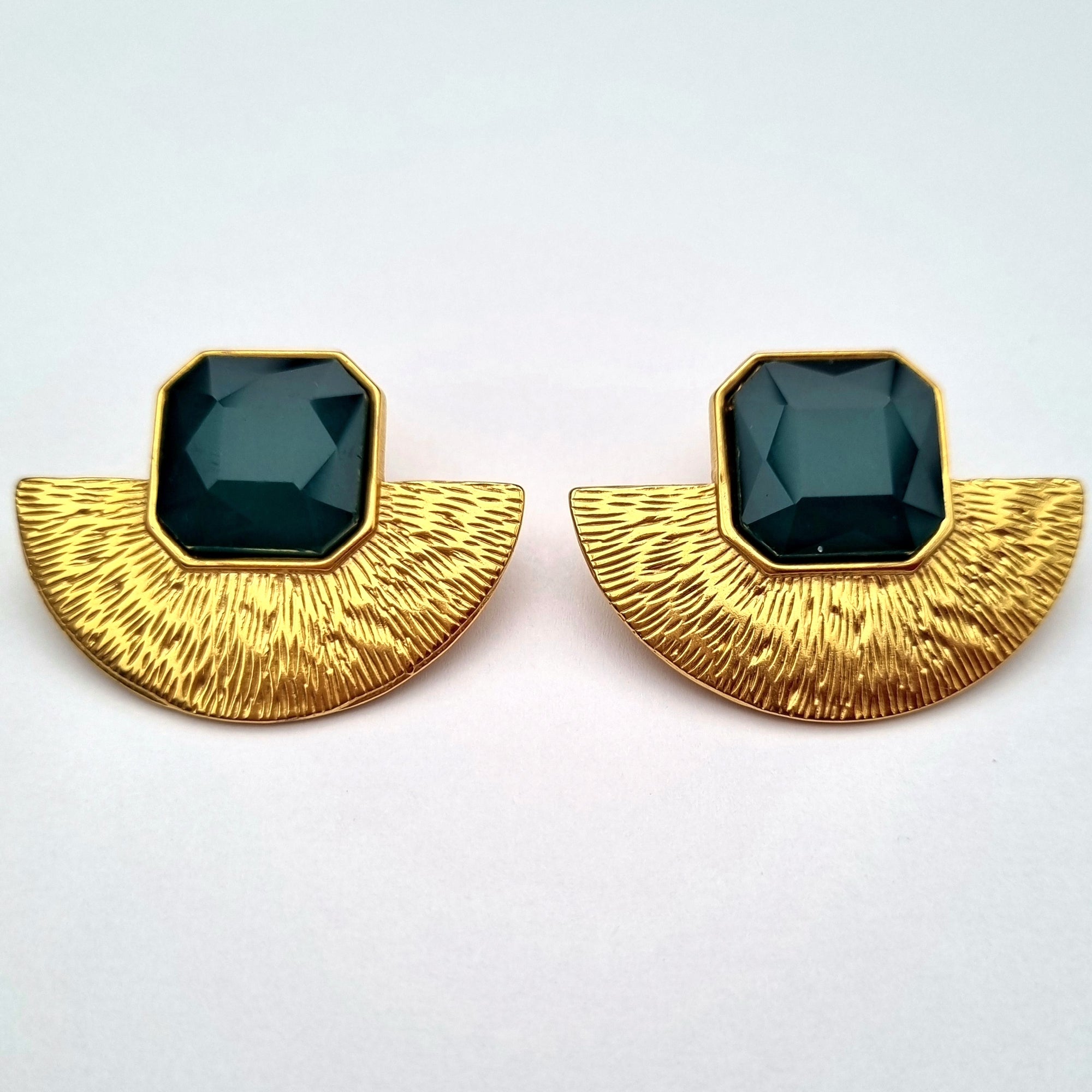 Edna green earrings
