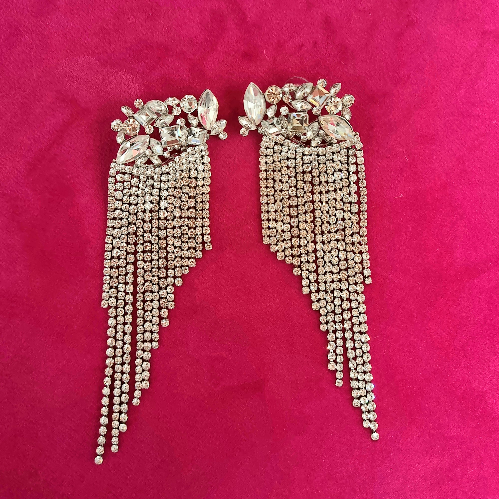 Beyoncé diamant silver earrings
