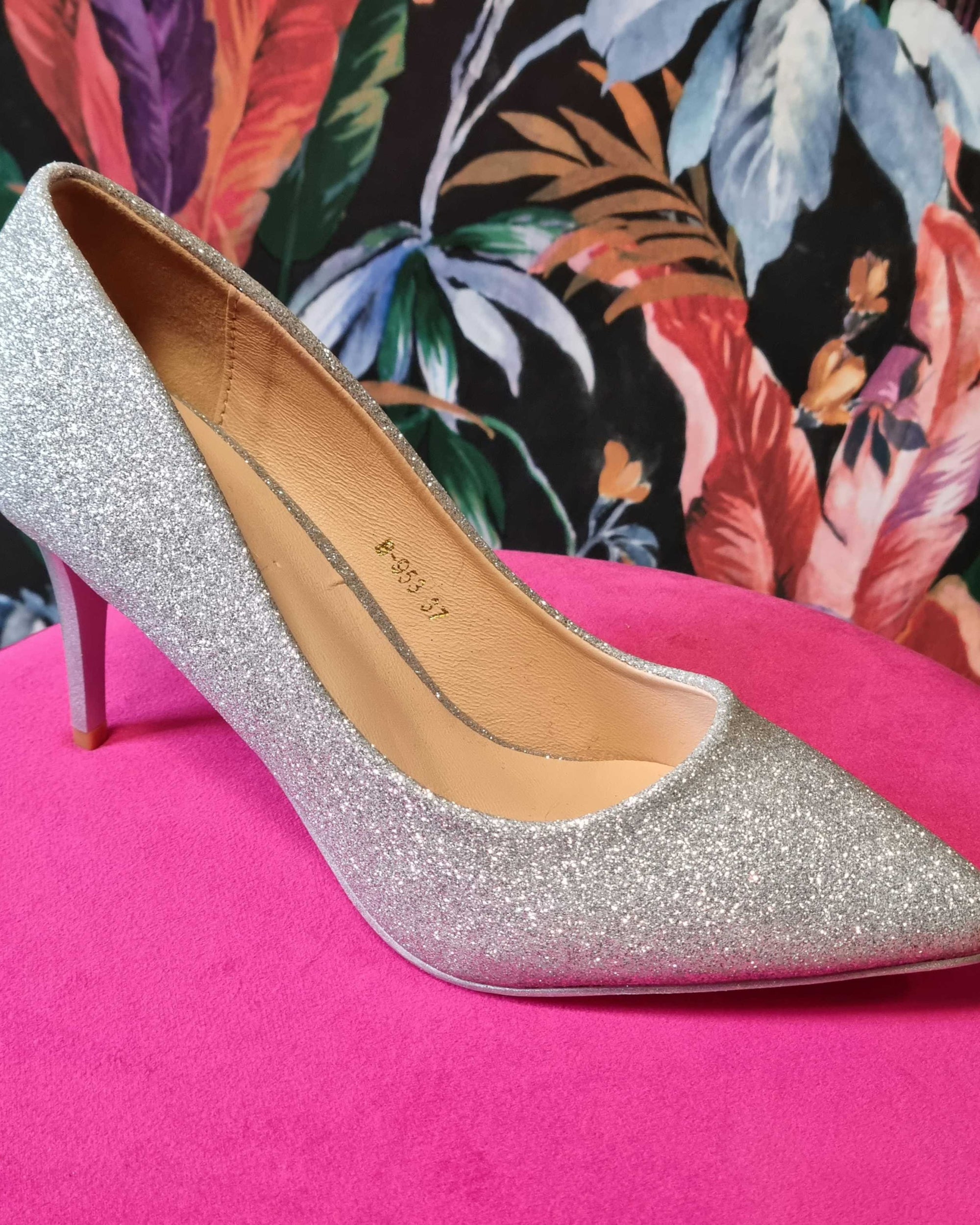 Mazie silver pumps