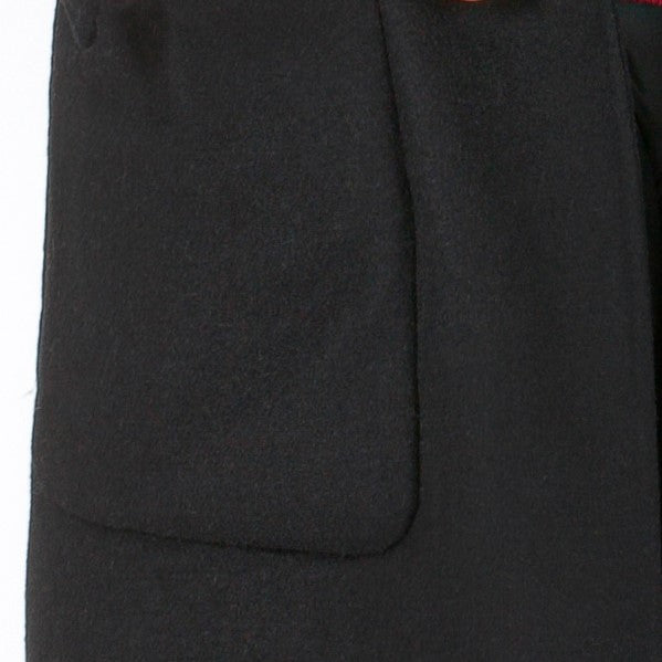Wool handmade Black coat