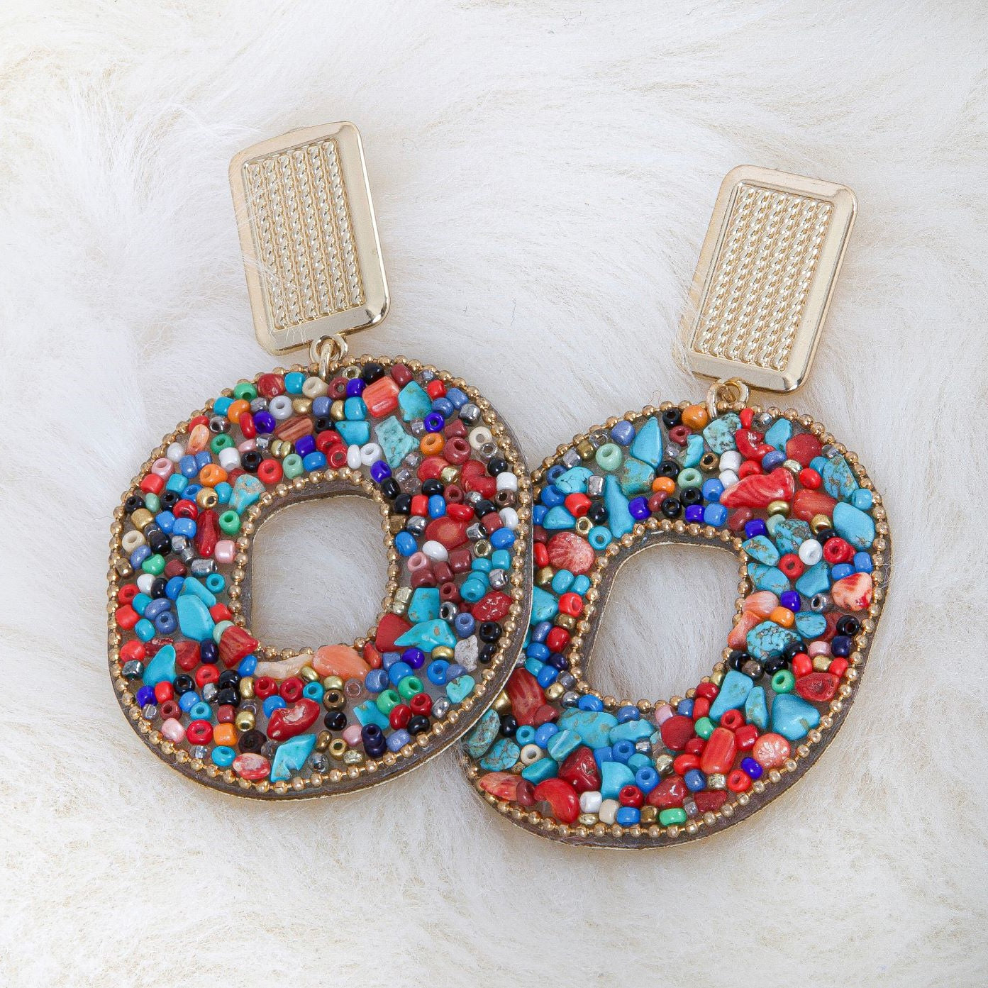 Round Colorfull Earrings